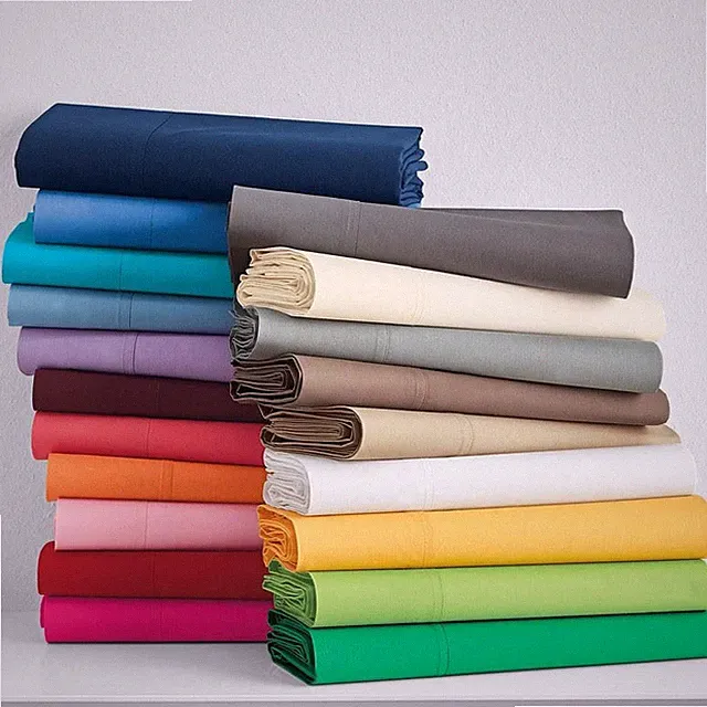 1200 TC 100% COTTON 5 PCs DUVET SET+FITTED SHEET SOLID COLORS US SIZES