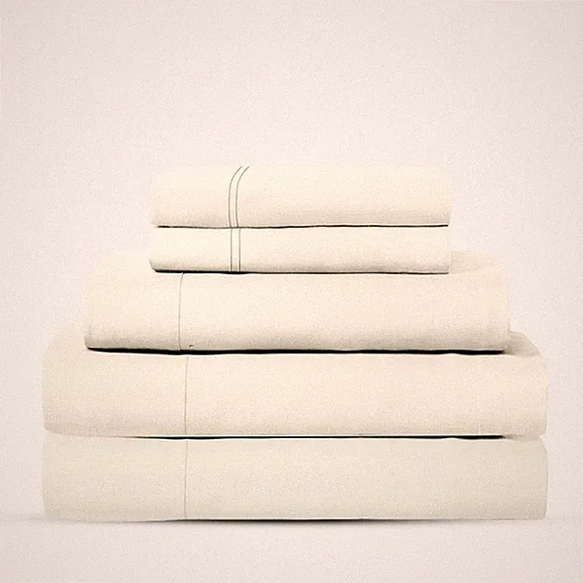 5-Piece Queen Bedding Set - 400TC Egyptian Cotton Sheets, Ivory