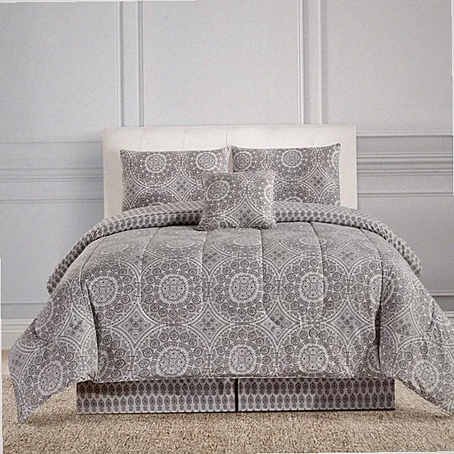 5 Piece Reversible Comforter Set Ultra Soft Duvet Insert Microfiber Comforters