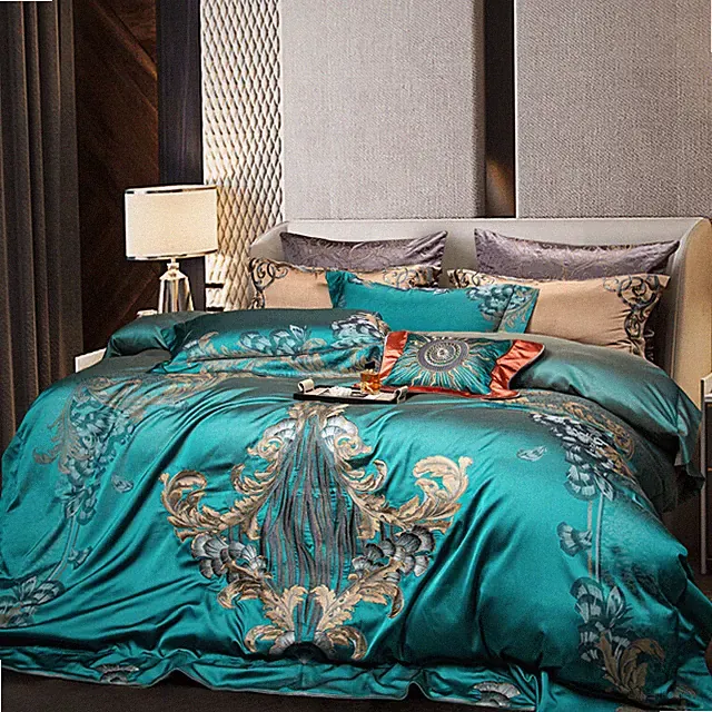 Bedding Set 10 Pcs Pure Cotton Jacquard Quilt Cover Bed Cover Sheet Pillowcases