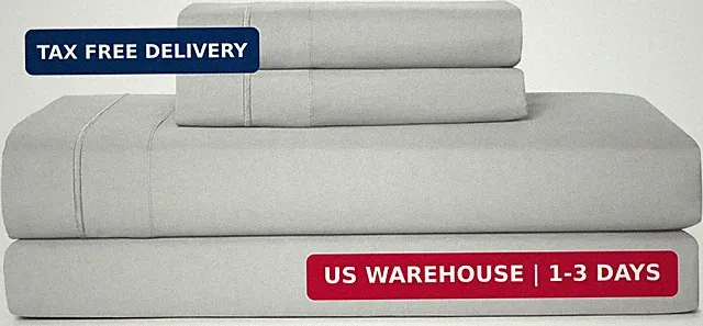 Casual Living Full Sheets Set 4 Piece Cooling Sheets with 2 Pillowcases Soft Mic