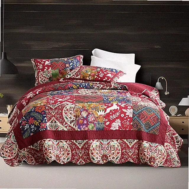 ENASAL Cotton Bedspread Quilt Sets Reversible Bedding Coverlet Sets Comforter...