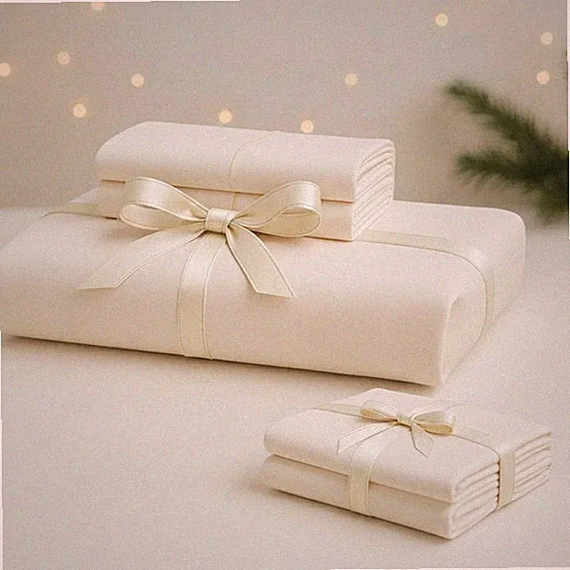 Luxury 100% Egyptian Cotton Twin Sheet Set - 400 TC, Ivory, 5 Pieces