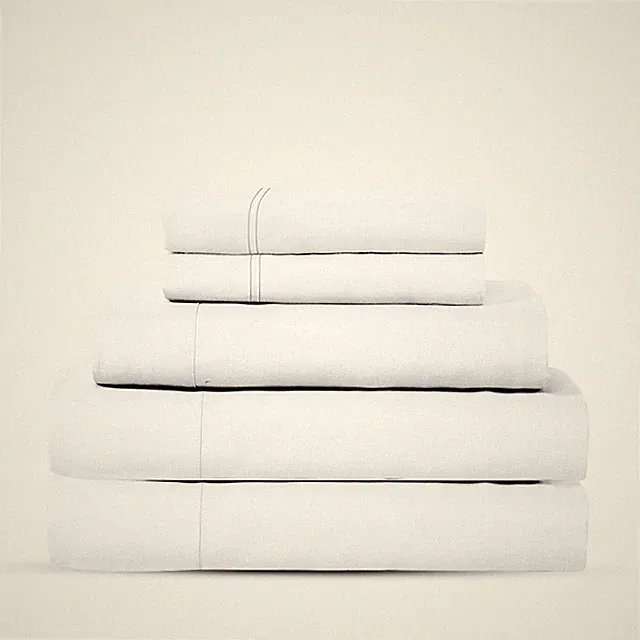 Luxury 5-Piece King Bedding Set - 400 TC Egyptian Cotton Sheets (White)