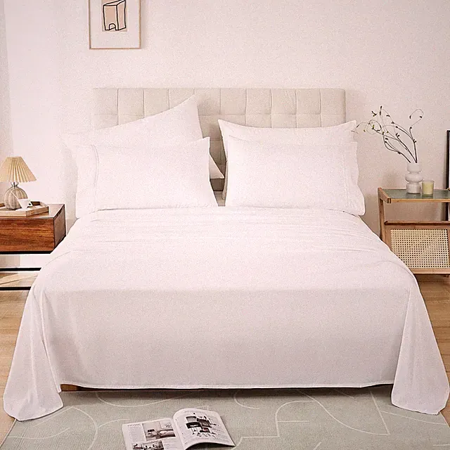 Queen Sheet Set - 4 Piece Bed Sheets for Queen Size Bed, Extra Soft Breathabl...