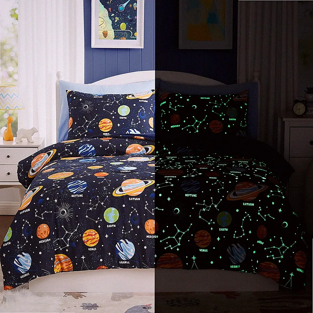 Twin Kids Comforter Set - 5 Pieces Bedding Sets for Boys, Twin, Planet